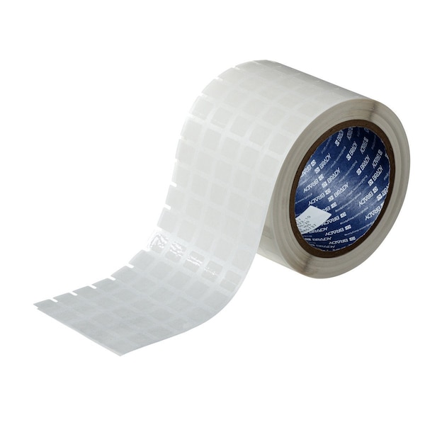 Clear Removable Polyester Labels 0.437 in H x 0.5 in W Clear 10000/RL